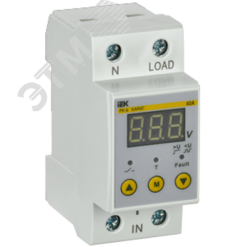 Реле напряжения РН-д однофазное 36 мм 40А