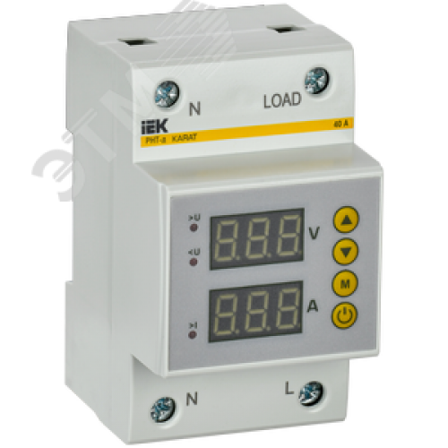 Реле напряжения и тока РНТ-д однофазное 54 мм 40А