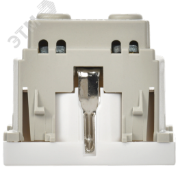 Розетка в кабель-канал с заземлением со шторками белый РКС-20-30-П-К ПРАЙМЕР