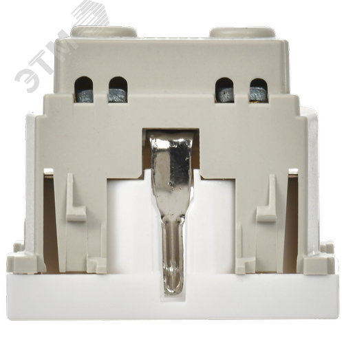 Розетка в кабель-канал с заземлением со шторками белый РКС-20-30-П-К ПРАЙМЕР