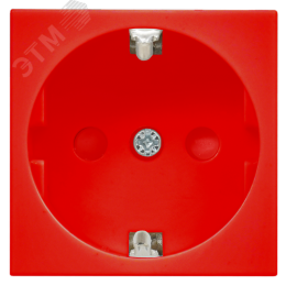 Розетка силовая с заземлением красная РКС-        20-32-П-К