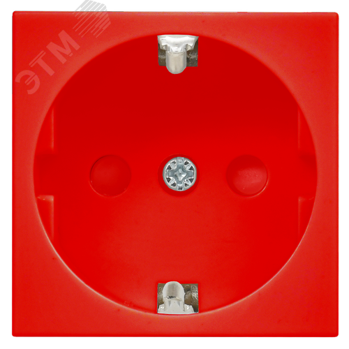 Розетка силовая с заземлением красная РКС-        20-32-П-К