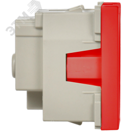 Розетка силовая с заземлением красная РКС-        20-32-П-К