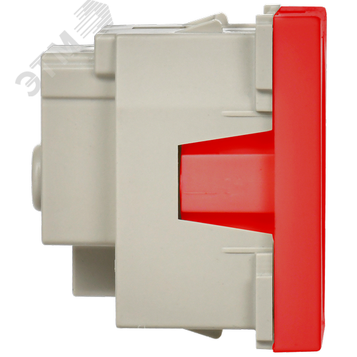 Розетка силовая с заземлением красная РКС-        20-32-П-К