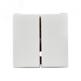 Выключатель двухклавишный на 2 модуля ВК1-22-00-П