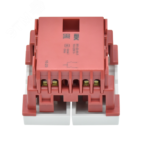 Выключатель двухклавишный на 2 модуля ВК1-22-00-П