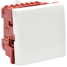 Выключатель одноклавишный на 2 модуля ВКО-21-00-П