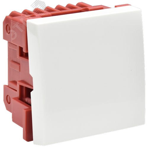 Выключатель одноклавишный на 2 модуля ВКО-21-00-П