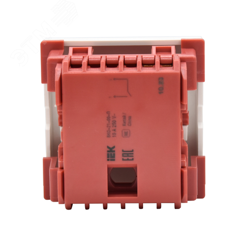 Выключатель одноклавишный на 2 модуля ВКО-21-00-П