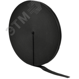 Монтажная текстильная лента 20мм (50м) чёрная IEK