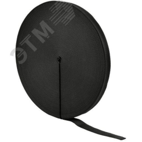 Монтажная текстильная лента 20мм (50м) чёрная IEK