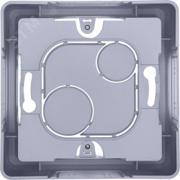 Коробка для накладного монтажа 1-местная алюминий INSPIRIA