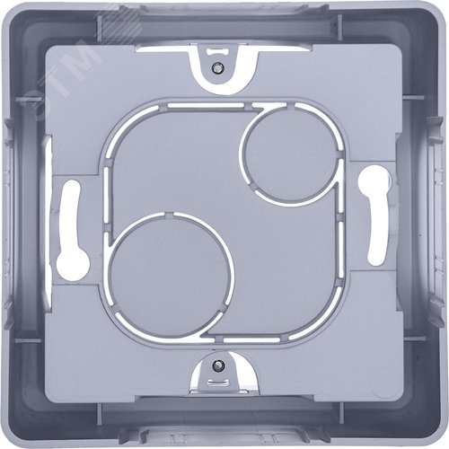 Коробка для накладного монтажа 1-местная алюминий INSPIRIA