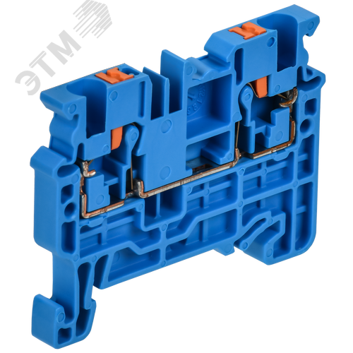 ARMAFIX Клемма пружинная CX2.5 BU 2,5мм2 проходная синяя IEK