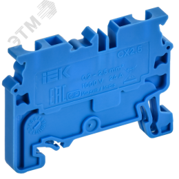 ARMAFIX Клемма пружинная CX2.5 BU 2,5мм2 проходная синяя IEK