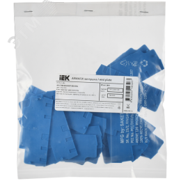 ARMAFIX Заглушка EPCX2.5-4 BU для колодки клеммной CP/CX2.5-4 синяя IEK