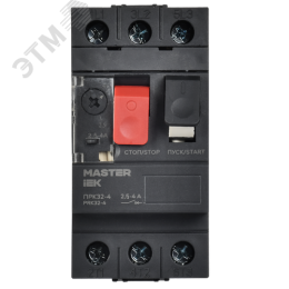 Пускатель ПРК32-4 In=4А Ir=2,5-4А Ue 660В MASTER IEK