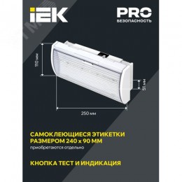 Светильник аварийный ДПА 5040-1 постоянный 1ч IP54