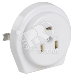 Розетка скрытая разборная для плиты с заземлением 32А белая РПпл11-01-Ст