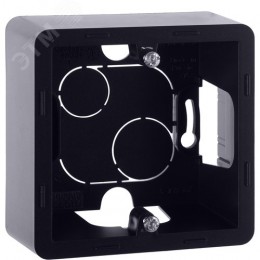 Коробка для накладного монтажа 1-местная антрацит INSPIRIA