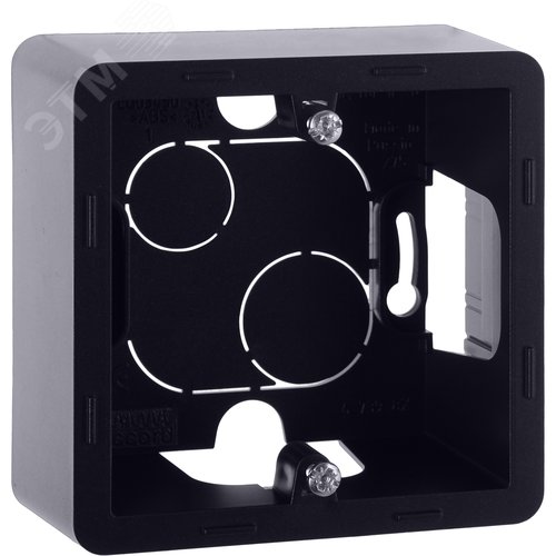 Коробка для накладного монтажа 1-местная антрацит INSPIRIA