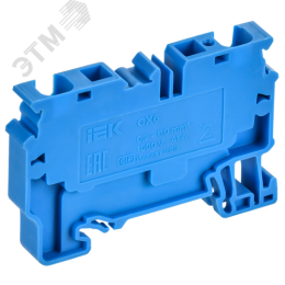 ARMAFIX Клемма пружинная CX6 BU 6мм2 проходная синяя IEK