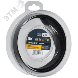 Трубка термоусадочная ТТУ нг-LS 12/6 черная (2м/упак) IEK