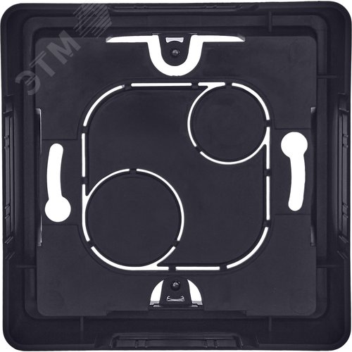 Коробка для накладного монтажа 1-местная антрацит INSPIRIA