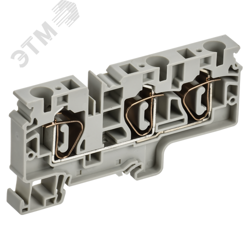 ARMAFIX Клемма пружинная CX10-3 10мм2 трехконтактная серая IEK