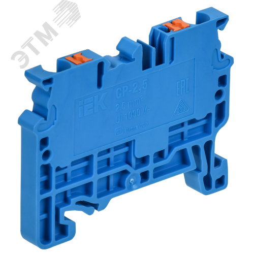 ARMAFIX Клемма пружинная CX2.5 BU 2,5мм2 проходная синяя IEK