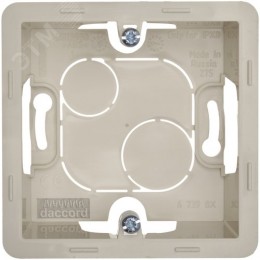 Коробка для накладного монтажа 1-местная слоновая кость INSPIRIA