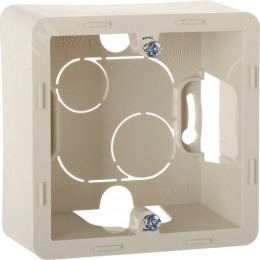 Коробка для накладного монтажа 1-местная слоновая кость INSPIRIA
