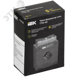 Трансформатор тока ТТИ-40 400/5А 5ВА класс 0,5S МПИ08 IEK