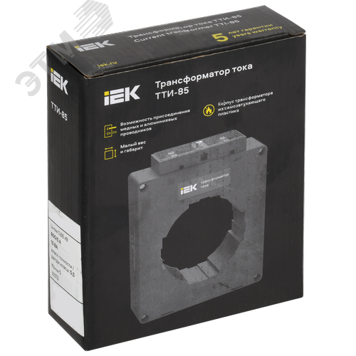 Трансформатор тока ТТИ-85 1500/5А 15ВА класс 0,5S МПИ08 IEK