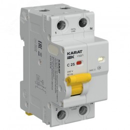 KARAT Устройство защиты от дугового пробоя c автоматическим выключателем 1P+N C 25A IEK