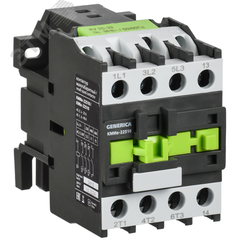 Контактор КМИе-22510 25А 400В/АС3 1NO GENERICA