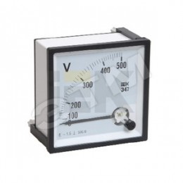 Вольтметр 500 В 72х72 AC непосредственного включения Э47