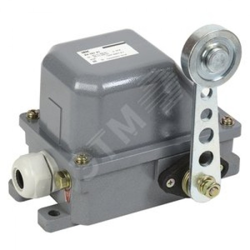 Выключатель концевой КУ-701 У1, рычаг с роликом, 10А, IP44, 2 электрических цепи