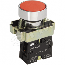 Кнопка управления LAY5-BA61 без подсветки синяя