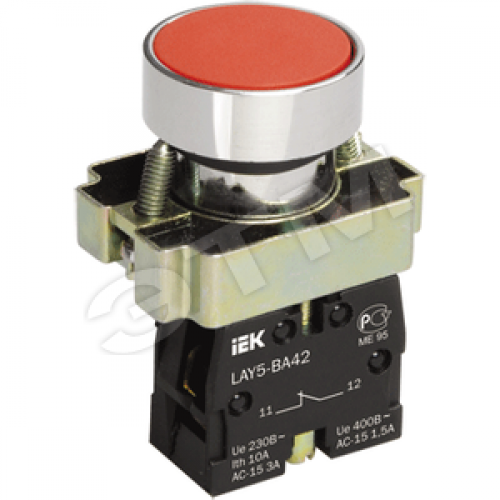 Кнопка управления LAY5-BA61 без подсветки синяя