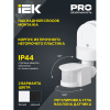Датчик движения ДД-008 1100Вт 180град 12м IP44 черный IEK