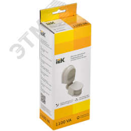 Датчик движения ДД 008 белый, максимальная нагрузка 1100 Вт, угол обзора 180 градусов, дальность 12м, IP44