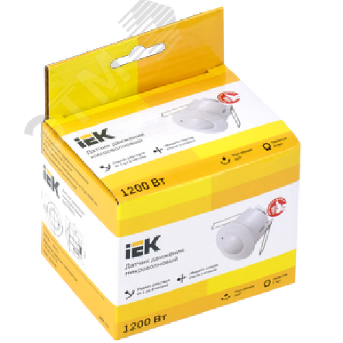 Датчик движения ДД-МВ 301 белый, 1200 Вт, 360 градусов, 8М,IP20