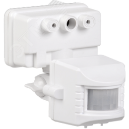Датчик движения ДД 019 белый, максимальная нагрузка 1100 Вт, угол обзора 120 градусов, дальность 12м, IP44