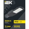 Светильник LED консольный уличный ДКУ 1002-100Д 5000К IP65 серый