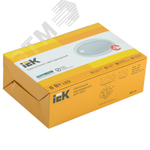 Светильник светодиодный ДПО 5020 8 Вт 4000K IP65 овал белый