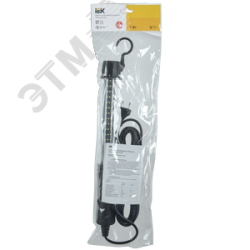 Светильник LED переносной ДРО 2060 IP44 шнур 10м черный IEK