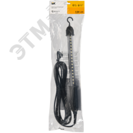 Светильник LED переносной ДРО 2060 IP44 шнур 5м черный IEK