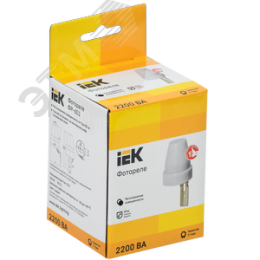 Фотореле ФР 601 серый, максимальная нагрузка 2200 ВА IP44