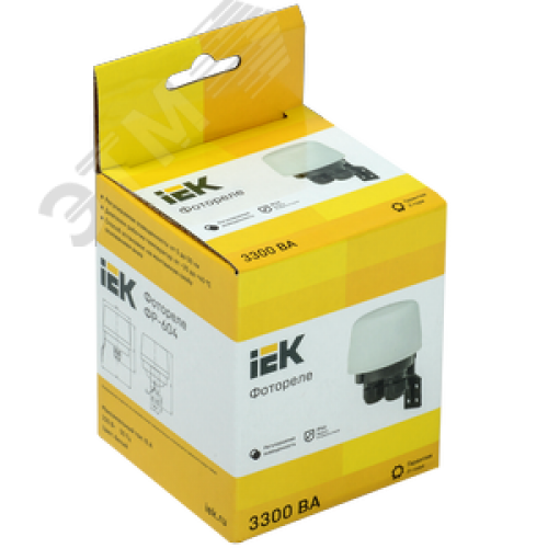 Фотореле ФР 604 максимальная нагрузка 3300ВА IP66 белый